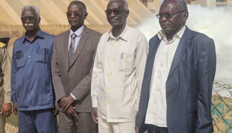 وزير الري ووالي كسلا ووكيل الحكم الاتحادي ووزير الزراعة بسنار يتفقدو سد مروي