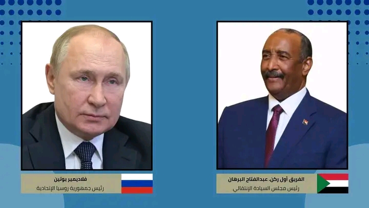 البرهان يبعث برقية تعزية للرئيس الروسي