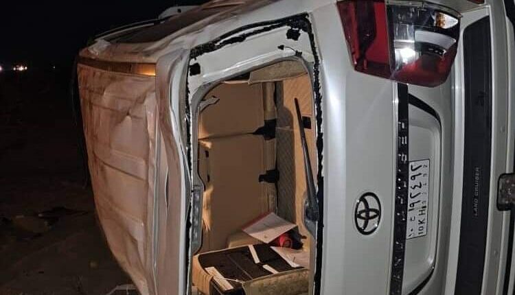 حادث مروري لمدير شركة زادنا