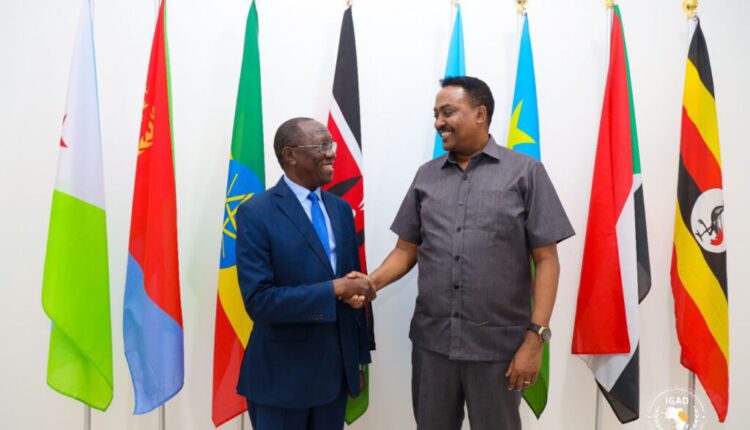 سكرتير ايغاد يستقبل المبعوث الخاص بالسودان