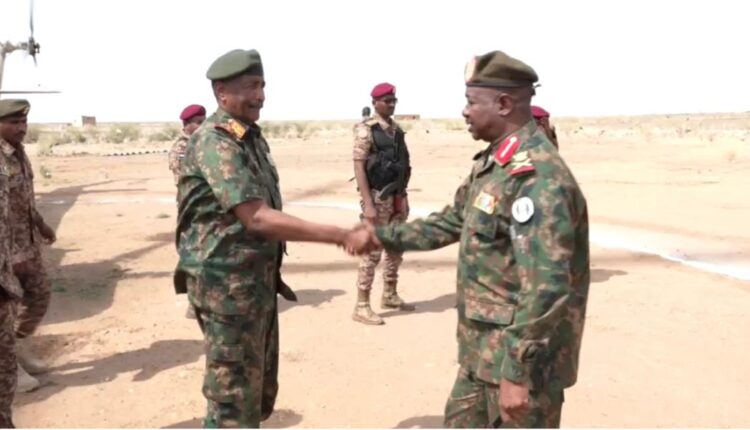 البرهان بالفاو لتفقد الخطوط الأمامية